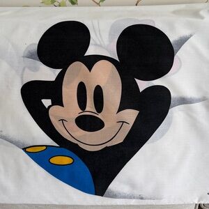 Vintage Wamsutta Walt Disney Mickey Mouse Minnie Mouse Pillowcase - Made in USA